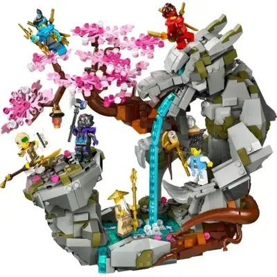 Kloster von Spinjitzu 1200 + PCS Moc Dragon Stone Shrine Modell Bausteine Spielzeug Fit 71819 Image