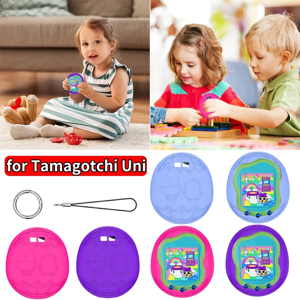 Silikonhülle, wasserdichte Schutzhülle mit Umhängeband, stoßfest, für Tamagotchi Uni Virtual Pet Machine Image