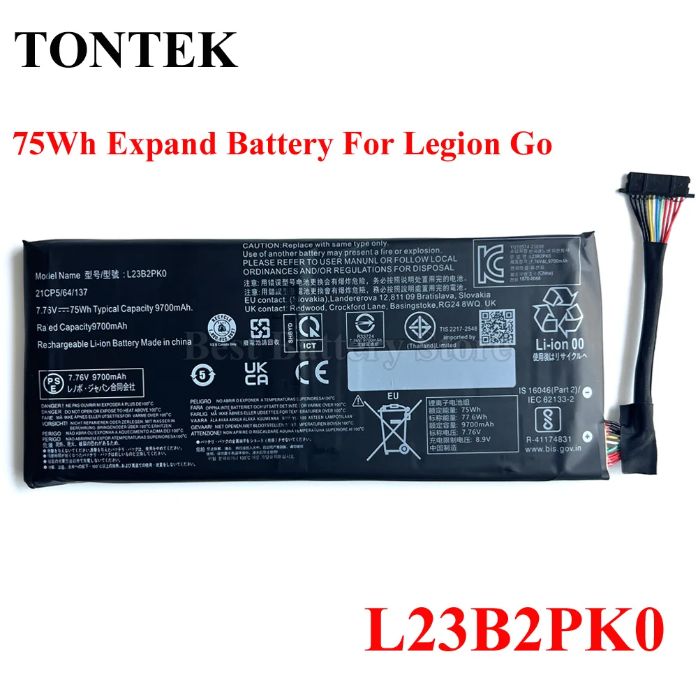 77,6 Wh Neue Erweitern Kapazität L23B2PK0 Batterie Für Lenovo Legion Go 8APU1 AMD Z1 Extreme Gaming Handheld PC Upgrade Diy L23M2PK0 Image