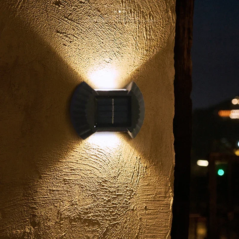 LED Solar Lampe Solar Licht Für Outdoor Garten Wasserdichte Zaun Beleuchtung Wand Hof Dekor Solar Shell Wand Licht