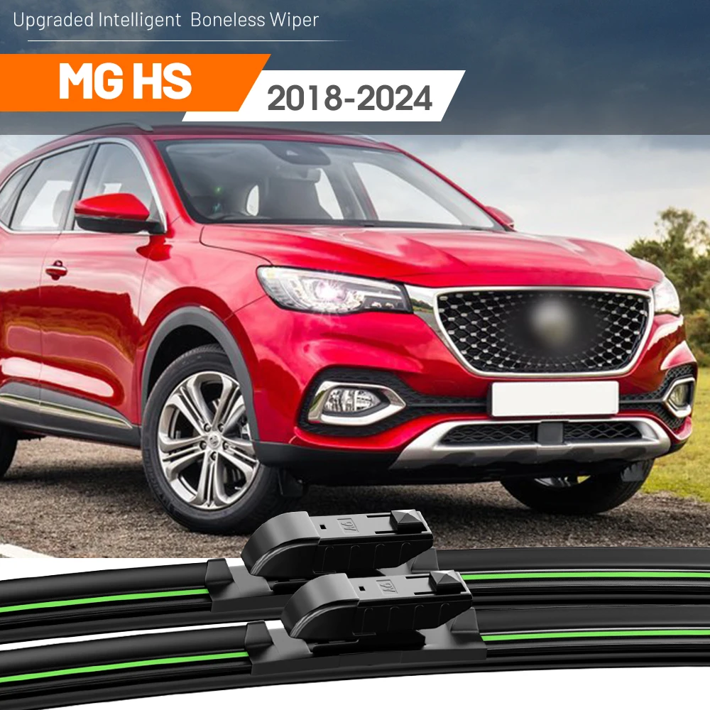 2 stücke Für MGHS MG HS 2018-2024 Frontscheibe Wischer Klingen 2019 2020 2021 2022 2023 Windschutzscheibe fenster Zubehör Image