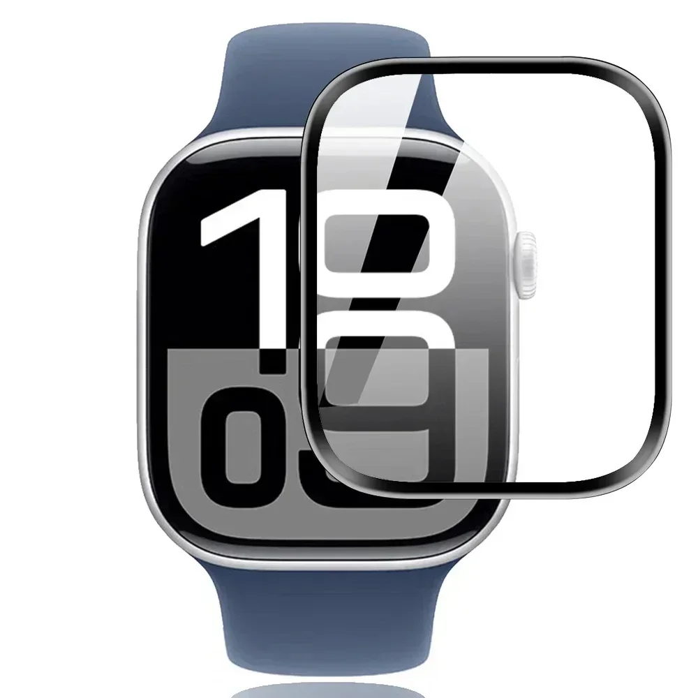 Für Apple Watch Ultra 2 49 mm gehärtetes Glas-Bildschirmfolie iWatch Serie 10 42/46 mm SE 7 6 8 9 44 mm 40 mm 45 mm 41 mm 38 Schutzfil Image