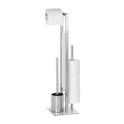 Wenko Stand WC-Garnitur »Rivalta« matt grau, 18x70 cm