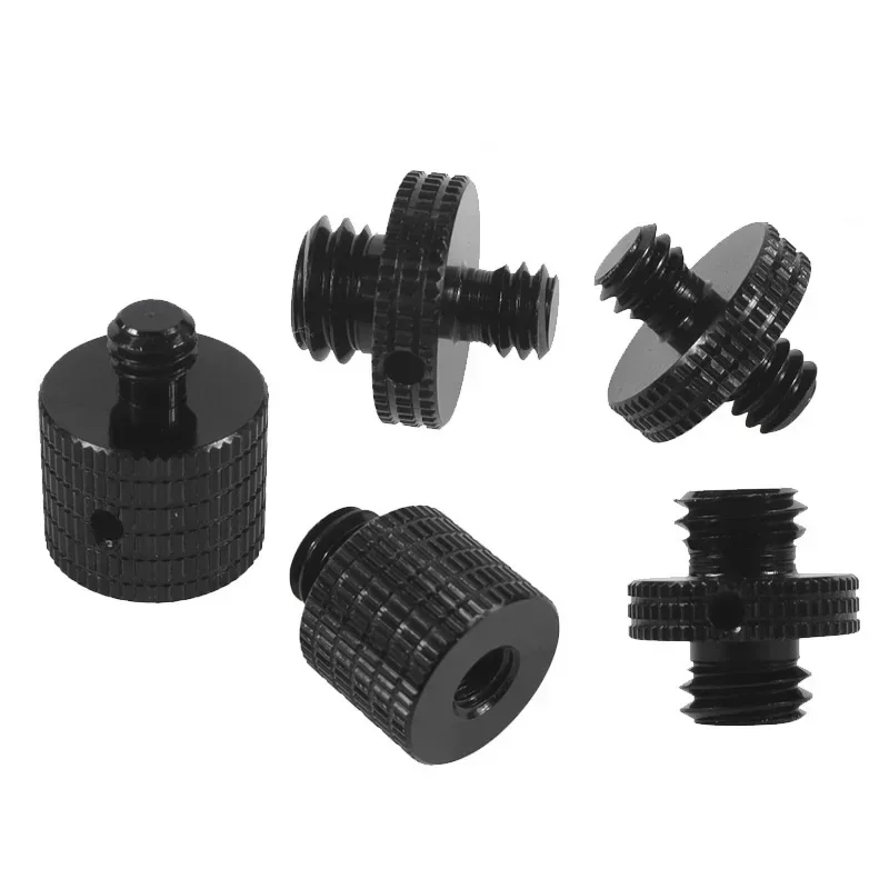 Adattatore per vite di conversione telecamera rinforzata da 1/4 "a 1/4 3/8 Vite maschio femmina per accessori per montaggio su luce con testa a sfera per treppiede monopiede