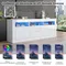 Meuble TV brillant 160*35*60cm, LED, 2 portes, 2 tiroirs, contrôle intelligent des applications, 70 pouces, meuble TV haute brillance