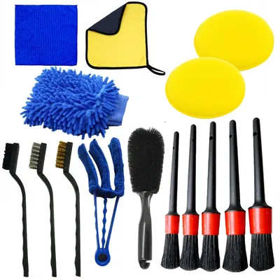 Car Detailing Brush Set The Ultimate Auto Cleaning Kit for Vents Gaps Maintenance Car Air Outlet