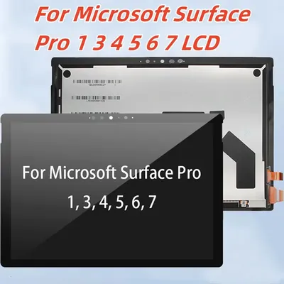 AAAA++++ LCD For Microsoft Surface Pro 1 3 4 5 6 7 LCD Display Touch Screen Digitizer Assembly 1886