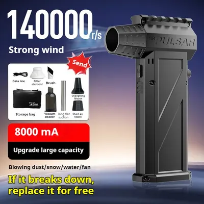 140,000 RPM Mini Turbo Jet Fan Multifunctional Mini Powerful Blower High Speed Ducted Fan,