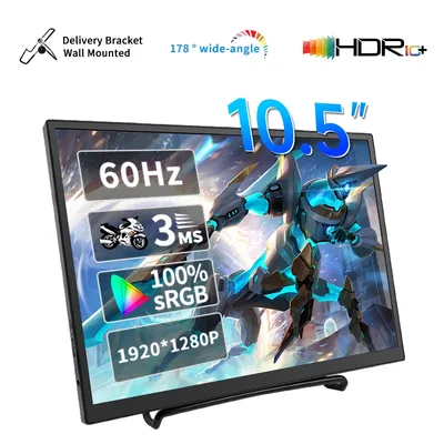 10.5 inch Portable Monitor 1280P 420cd/m2 Supports mini HDMI connection Applicable For Extended