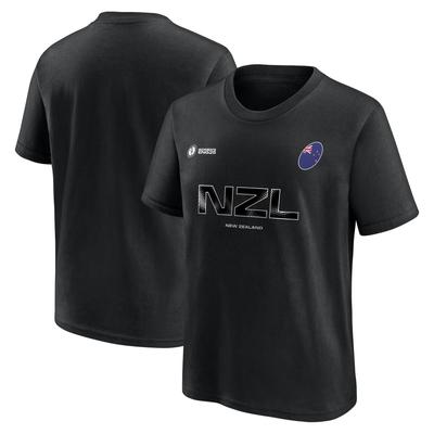 Damen Rugby-Weltmeisterschaft 2025 Fan-T-Shirt mit Grafik – Neuseeland – Junior Image