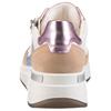 Keilsneaker ARA "GARDA", Damen, Gr. 4,5 (37,5), weiß (weiß kombiniert), Glattleder, Veloursleder, kontrastfarbene Details, sportlich, Schuhe, Plateausneaker, Keilsneaker mit Wechselfußbett in H-Weite