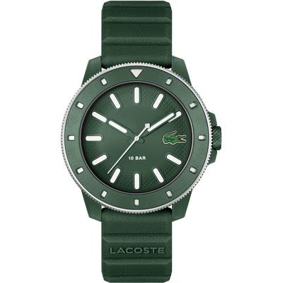 Quarzuhr LACOSTE "LACOSTE.12.12 SCUBA", grün, Armbanduhren, Herren, Armbanduhr, Herrenuhr, Silikonarmband, analog Image