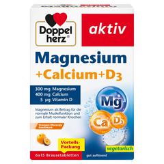 Doppelherz Magnesium+Calcium+D3 Brausetabletten 6x15 St