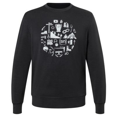super.natural - Well Equipped Crew - Merinoshirt Gr 56 - XXL schwarz Image
