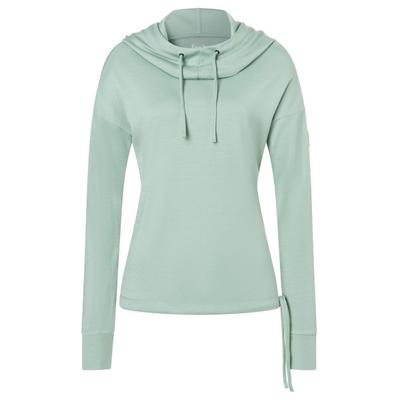 super.natural - Women's Funnel Bio Hoodie - Merinohoodie Gr S grau/grün Image