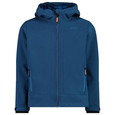 CMP - Boy's Jacket Fix Hood Softshell - Softshelljacke Gr 104 blau