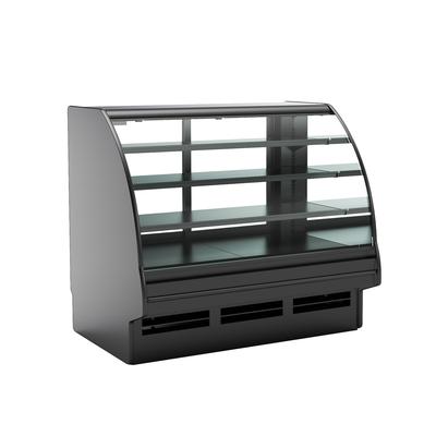 Structural Concepts GHS556R (CURVED) 62 7/8" Fusion Horizontal Open Air Cooler w/ 4 Levels, 110-120v, Black