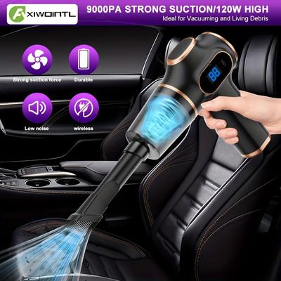 TEMU Portable Handheld Vacuum Cleaner - Wireless Charging With Multi-surface Cleaning Attachments - Suction For Car, Home, Office & Travel Image