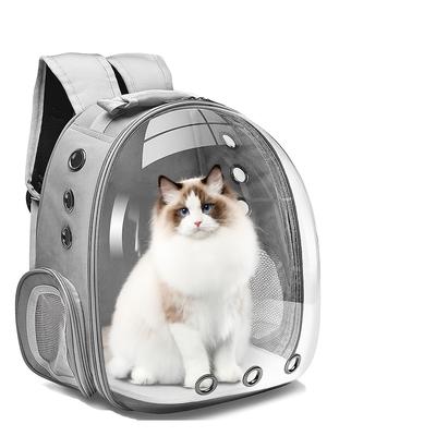 TEMU 1pc Transparent Pet Backpack Carrier For Cats, Breathable Pet Backpack Space Capsule For Hiking, Travel And Outdoor Use Image
