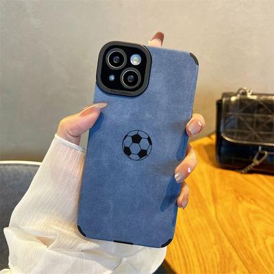 TEMU Football Pattern Suitable For Tpu Case Iphone 16 Pro Max, Fashionable Anti-drop Leather Protective Cover For Iphone 15 Pro Max/14/16 Plus/13p/12/11/7/8p/x/xr/xs Max Image