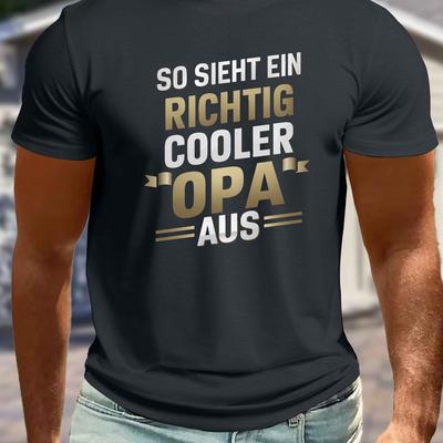 TEMU Opa Cooler Crinkle Plus Size Men's T-shirt Image