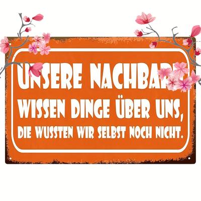 TEMU 1pc Traditional Iron Metal Sign, Our Things Sayings, 20*30cm/8*12inch, Wall Hanging, Multipurpose, Use Without Electricity, With Perfect Gift For Home Decor Enthusiast Image