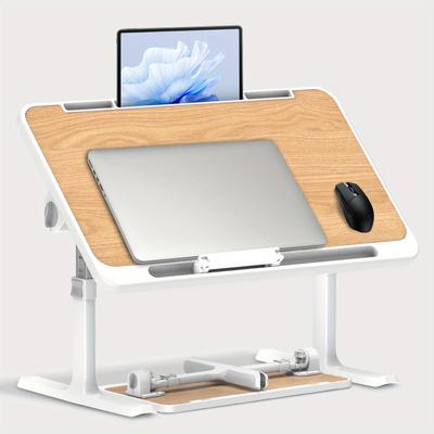 TEMU Soontrans- Bed, Multifunctional Folding Laptop Table, Height And Angle Adjustable, Laptop Table & Table For Bed/sofa/couch/floor Image