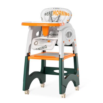 TEMU 6 In 1 High Chair For Babies And Toddlers, Dining Chair, Adjustable Seat, Learning Table, Table And Chair Set, Building Block Table Image