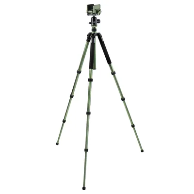 Hunting Tripod Rifle Clamp Saddle Adjustable Height Aluminum Hunting Stick Professional Shooting Rest with Ball Head for Outdoor