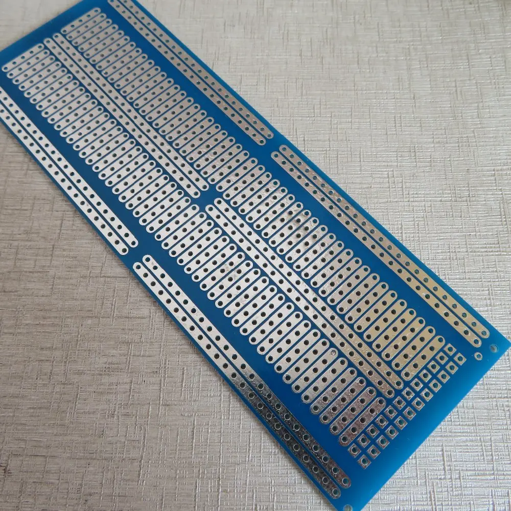 3 teile/los Strip board Vero board PCB FR-4 4,8x13,3 cm DIY Universal Platine Steck brett Fiberglas Schaltung Vero Board Prototyp Zinn Image
