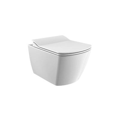 Creavit - elegant Wand wc spülrandlos inklusive SoftClose TakeOff WC-Sitz weiß Image