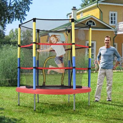 Redom - Kindertrampolin mit Basketballkorb, Minitrampolin für drinnen und draußen, Kindertrampolin Image