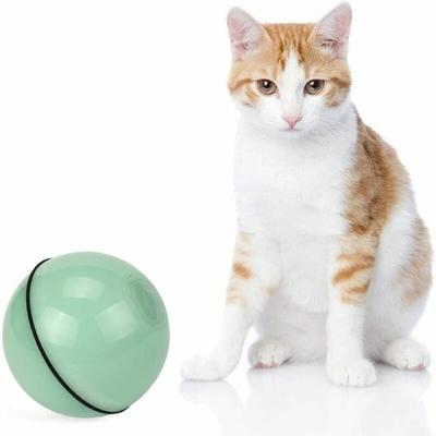 USB-wiederaufladbares Katzenballspielzeug, interaktiver, automatisch rotierender Ball mit Image