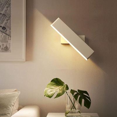 LED-Wandlampe, moderne, schlichte Wandlampe, 360° drehbare Innenbeleuchtung, Acryl-Aluminium-LED, Image