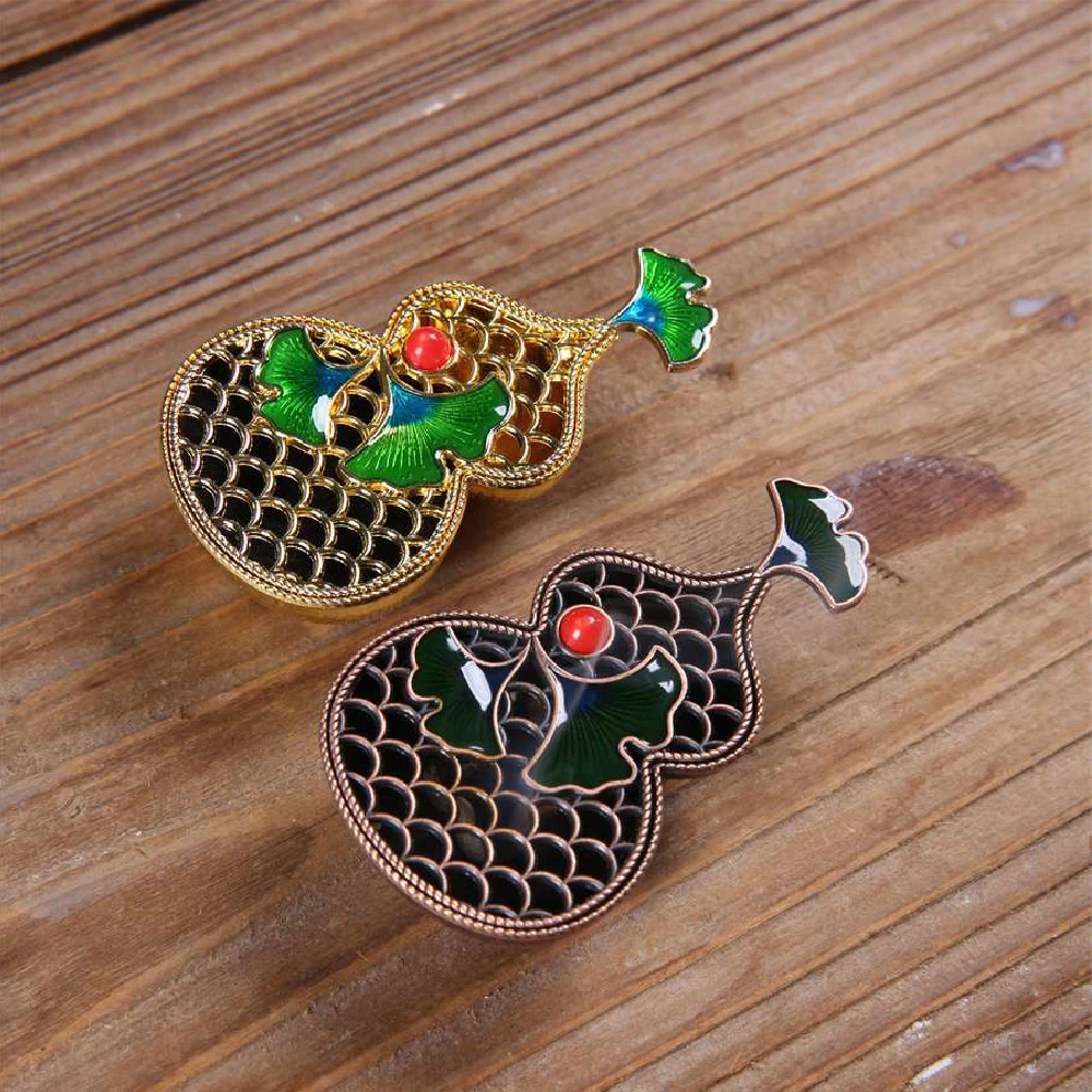 Mini-Räuchergefäß, Meditation, Yoga, Studio, Kürbisform aus Metall, Kollektor für Zigarettenasche, Heimdekoration, kleines Ornament Image