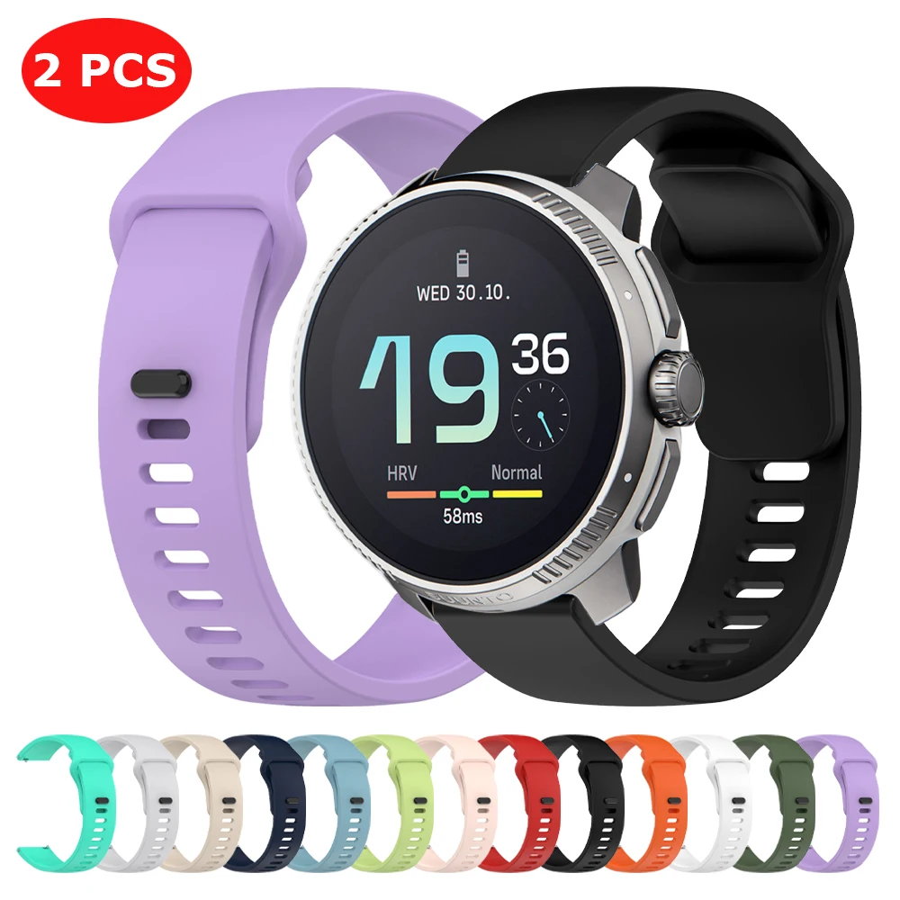 22mm 20mm Armband Für SUUNTO 9 PEAK Pro/5 PEAK Band Für SUUNTO VERTICAL/RACE/3 Fitness silikon Armbänder Smartwatch Zubehör Image