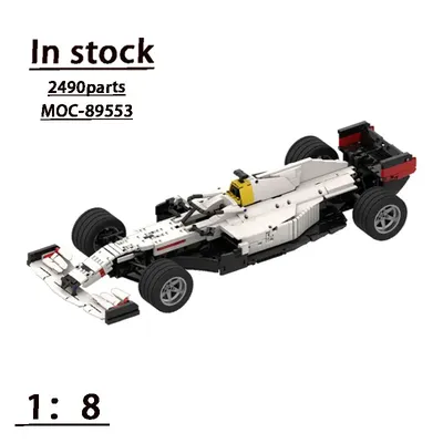 MOC-89553 Formel 1 Super Racing F1 Montage Spleißen Baustein Modell 1:8moc Kreative Geburtstag Image