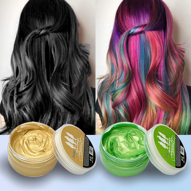 Unisex-Haarfarbenwachs, temporäres Haarwachs, natürliche Stereotypen, nicht steif, leicht zu waschen, für Augenbrauenbärte, zum Färben der Haarfarbe Crramme Image