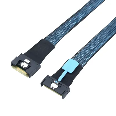PCI-E 5.0 Mini Cool Edge IO MCIO 74Pin auf All-Inclusive-Einsatz SFF-8654 8i 74Pin Slimline SAS 4.0 Image