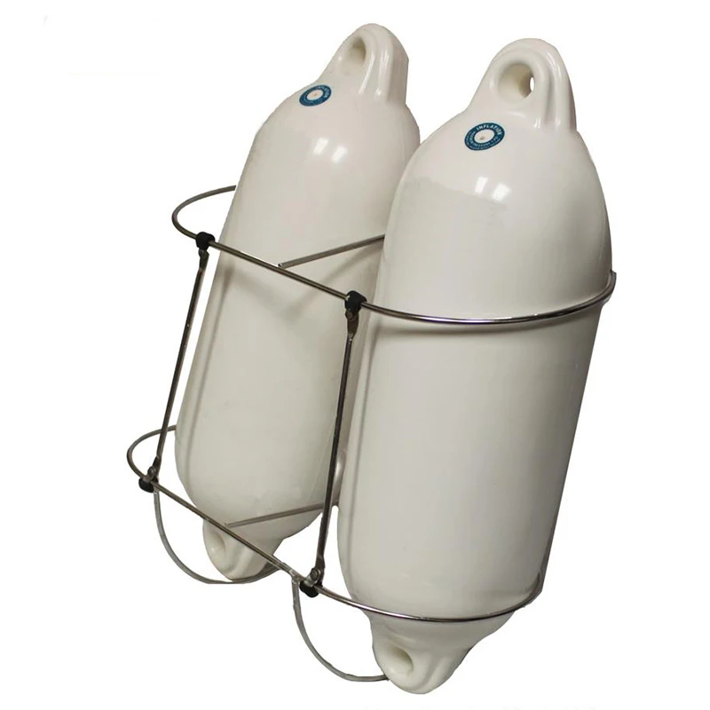 Schienenmontage Bootsfenderhalter Dual Fender Rack Edelstahl für Fender 7 Zoll Image
