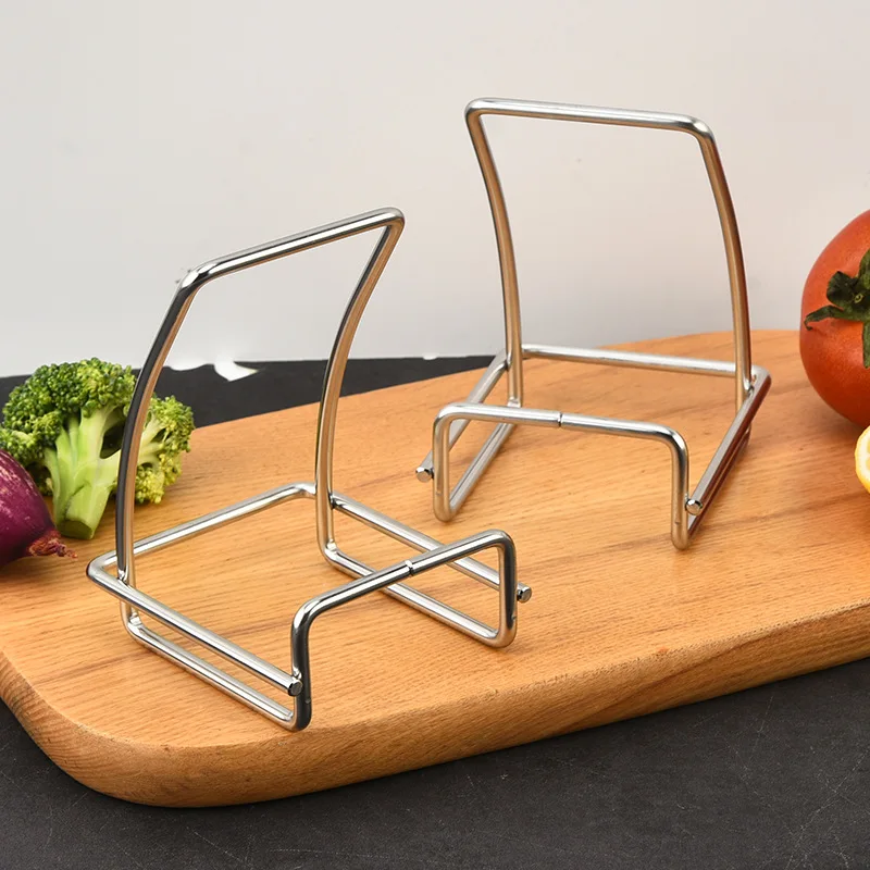 Verdickter Topfdeckelständer aus Edelstahl, Lagerregal aus Edelstahl, Schneidebrettständer, Tontopfdeckel aus Edelstahl, Küchenutensilien