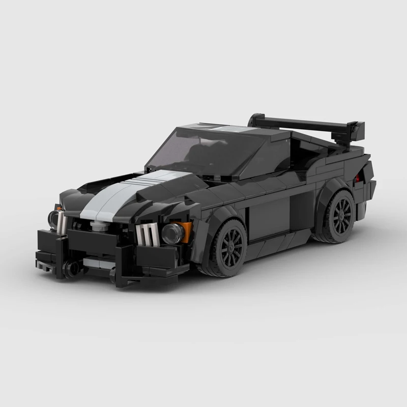 GT500 MOC Klassische Rennwagen Stadt Sport Bausteine Ziegel Supercar Racers Fahrzeug F1 Technik Kinder Spielzeug Image