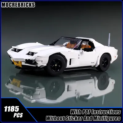 MOC-95636 Angepasste Technologie Speed Roadster LC5000 Corvette C3 Supercar DIY Bausteine Modell Image