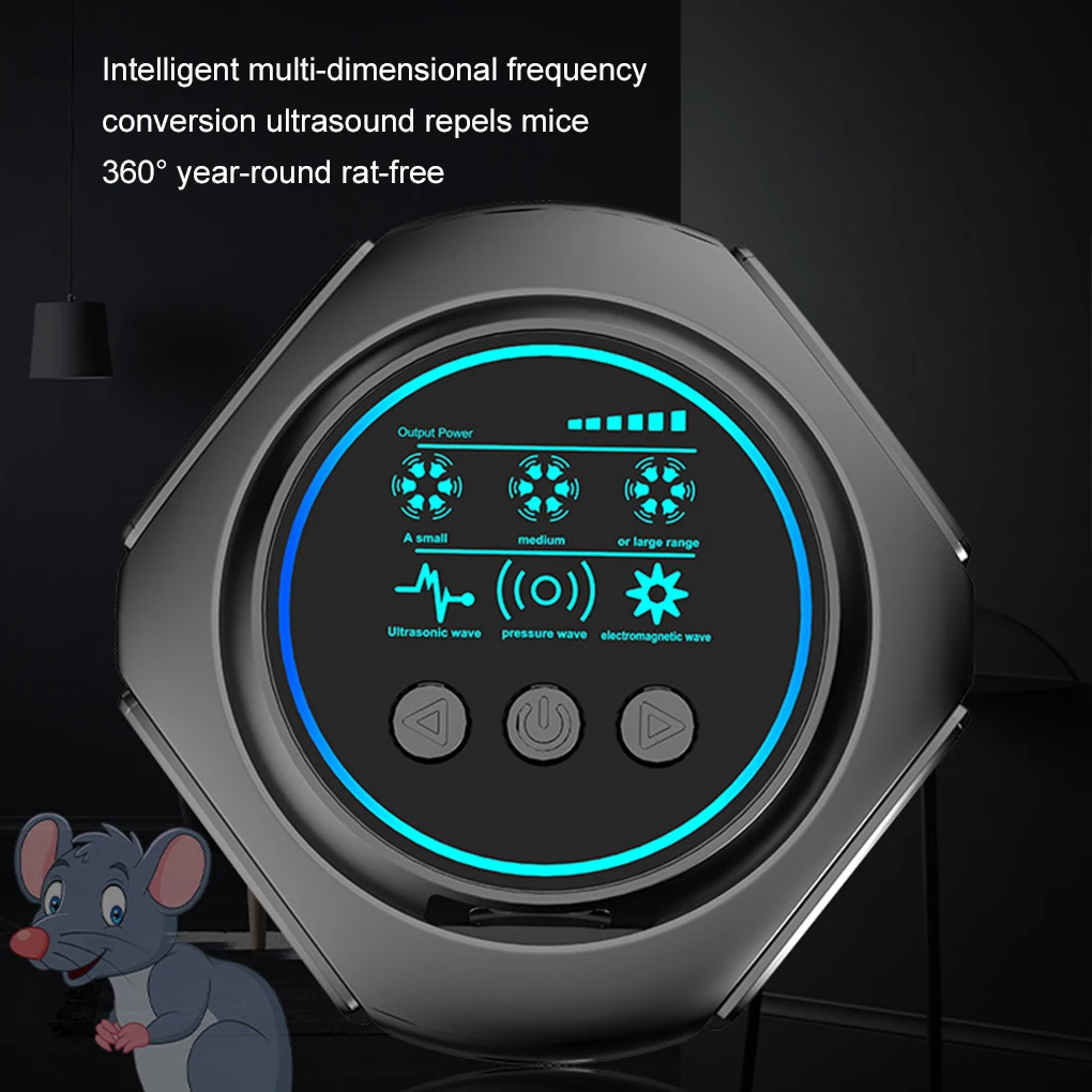 Nagetierabwehrmittel für den Innenbereich für sicheres und geräuscharmes 360° ° Ultraschall-Motilitätsgerät Image