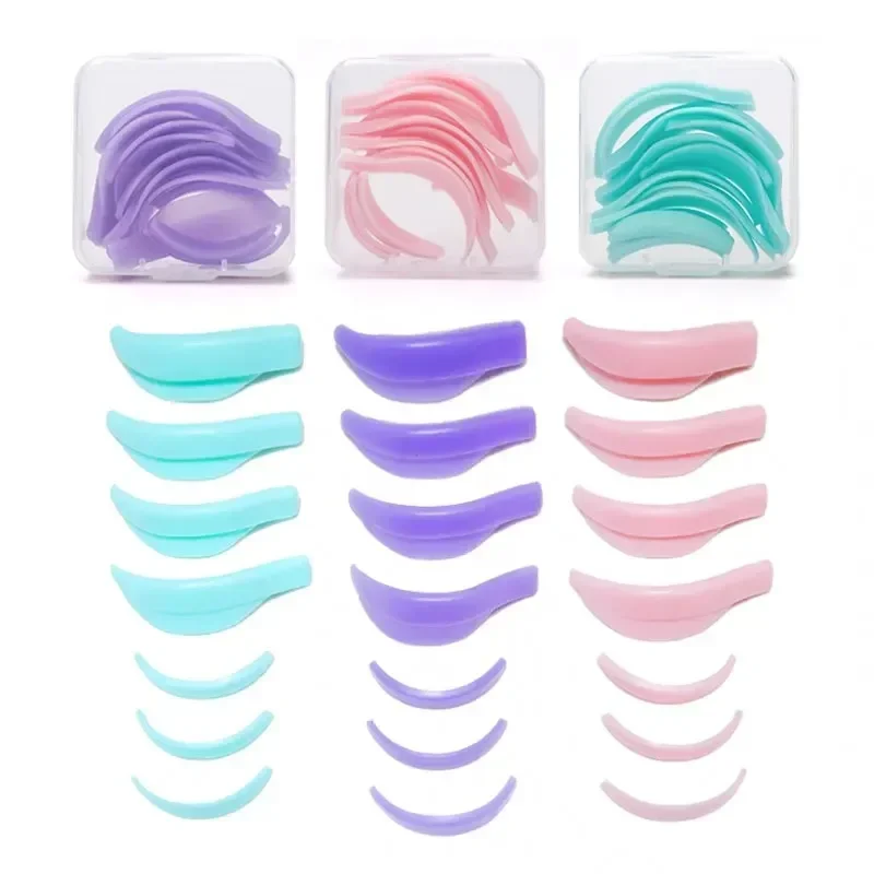 Großhandel 7Pairs Silikon Wimpern Dauerwelle Curler Wiederverwendbare Lash Lift Schild Pads Wimpern Lifting Werkzeuge Wimpern Dauerwelle Pads Image