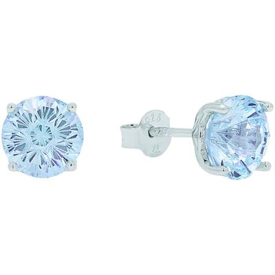 Paar Ohrstecker AMOR "2039961", bunt (silberfarben, blau, blau), Ohrringe, Damen, Silber 925 (Sterlingsilber), mit Zirkonia (synth.) Image