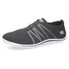 Barfußschuh DOCKERS BY GERLI, Damen, Gr. 40, grau (dunkelgrau), Textil, sportlich, Schuhe, Schlupfschuh, Sneaker, Sommerschuh in lässiger Strick-Optik