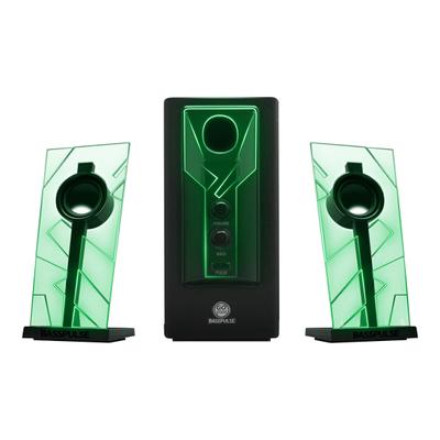 Gogroove Basspulse - Speaker System - For Pc - 2.1-Channel - 20 Watt (Total) - Green
