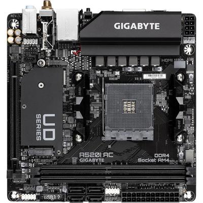 Gigabyte Ultra Durable A520I AC Desktop Motherboard - AMD Chipset - Socket AM4 - Mini ITX - Ryzen 3, Ryzen 5, Ryzen 7, Ryzen 9, Ryzen 3 PRO, Ryzen 5 Pro, Ryzen 7 PRO, Ryzen 9 PRO Processor Supported