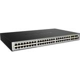 D-Link 52-Port Layer 3 Stackable Managed Gigabit Switch Including 4 10Gbe Ports - 48 Ports - Manageable - Gigabit Ethernet, 10 Gigabit Ethernet